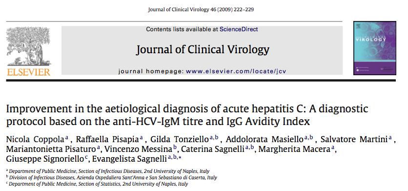 Diagnostic tools Other options: 1. ALT cheap, sensitive, not specific 2. Combine Ag-Ab assay 3. Anti-HCV IgG Avidity Index 4.