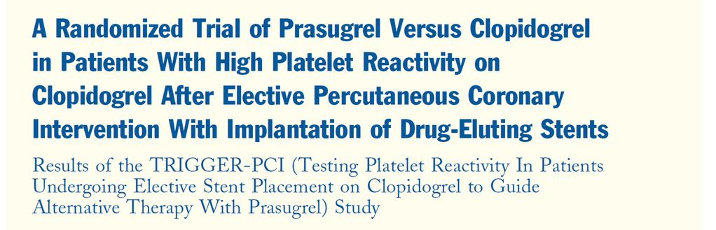 Bad news for tailored therapy in the study? Benefit on platelet inhibition without clinical benefit but.