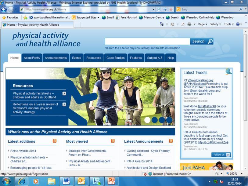 the issue of physical activity Evidence briefings: