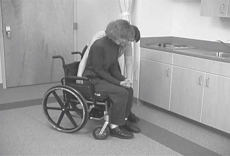 Sit to Stand with Moderate Assistance This is one way to bring a patient from sit to stand with moderate assistance.