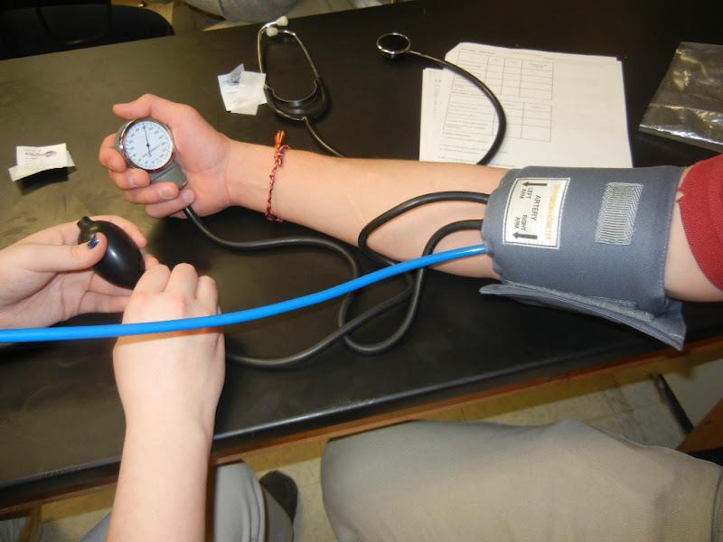 The average (normal) blood pressure for an adult is 120/80.