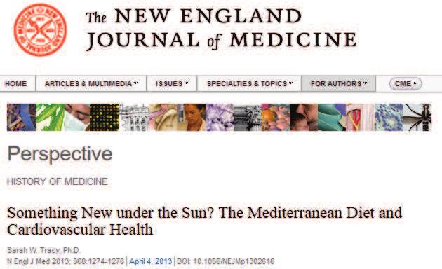 The Mediterranean Diet: The Optimal Diet for Cardiovascular Health No conflicts of interest or disclosures Vasanti Malik, ScD Research Scientist Department of Nutrition Harvard School of Public