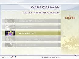 CAESAR carcinogenicity model Statistically-based Classification model based on a Counter-Propagation Artificial Neural Network