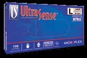 UltraSense gloves are made from a patented next-generation nitrile formulation to provide comfort, while maintaining the reliable barrier protection of a synthetic glove. Box/100...12.50 10+ (case).