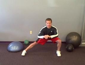 Let your hips rotate with the movement and be sure to keep your abs tight.