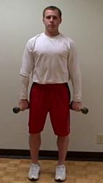 Strength Exercises Arm Raises V-scaption (thumbs down) Coaching Tips: Take dumbbells that you can easily control.