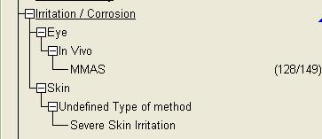 Report No.66 Skin Irritation and Corrosion: Reference Chemicals Data Bank [32] - Experimental results from [33] 2. Experimental results for Primary Skin Irritation Indices from LJMU [9].