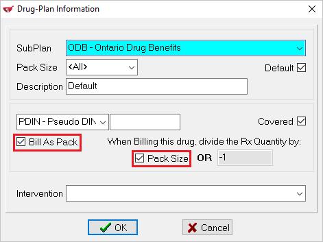 Double-click each subplan. The Drug-Plan Information form will appear.