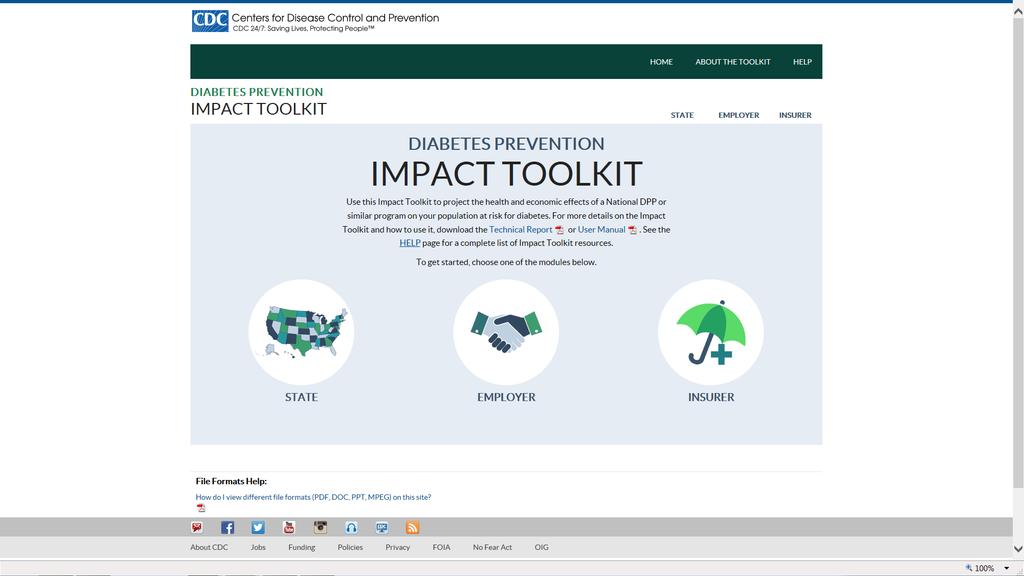 Resources for States, Employers, and Insurers: Diabetes Prevention Impact Toolkit