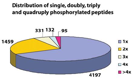 sub-ppm accuracy of peptide mass measurements, double fragmentation of peptides losing