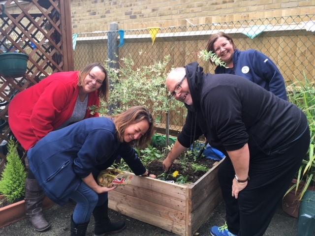 Charlotte said the courses also helped equip parents with skills to help their families around People who use our services at The Gateway, Worthing, have been busy planting bulbs in the garden,