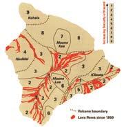 Lava flows & (vegetated islands) formation on the Big Island of Hawaii Most species