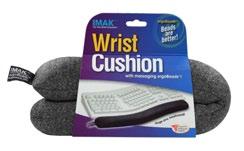 The ergobeads filling massages the wrist while typing and mousing, providing