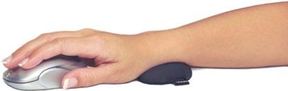 The ergobeads filling massages the wrist with every movement, providing all day mousing comfort.