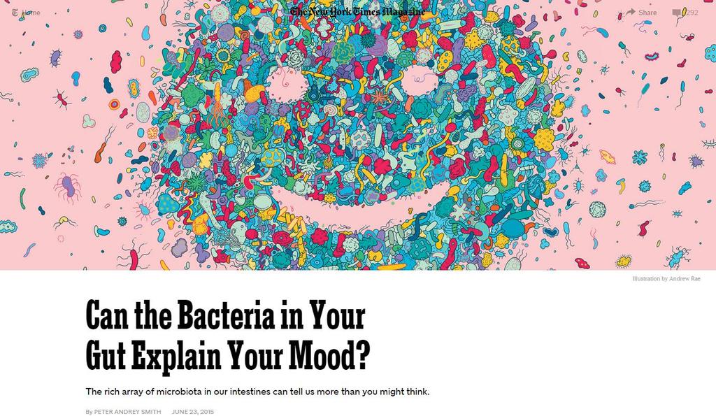 Probiotics and the brain http://www.nytimes.
