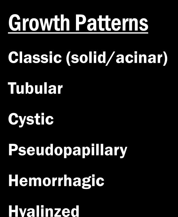 Growth Patterns Classic (solid/acinar)