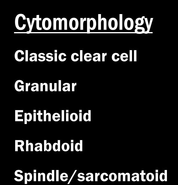 Hyalinzed Cytomorphology Classic clear cell