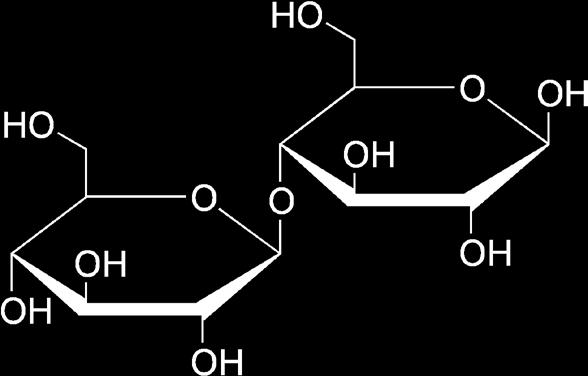 β-glucose Cellobiose (from