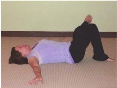 Gentle Yoga for Fibromyalgia with Dannette Rusnak RECLINED PIGEON This pose releases