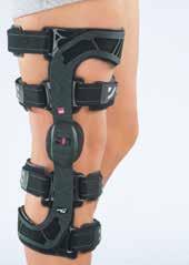 M.4 X-lock Safety and confidence with just a single click 1 orthosis 2 possibilities The physioglide joint ensures the brace remains securely locked with the leg straight.