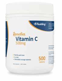Remedies Vitamin C 500mg 500 Chewable