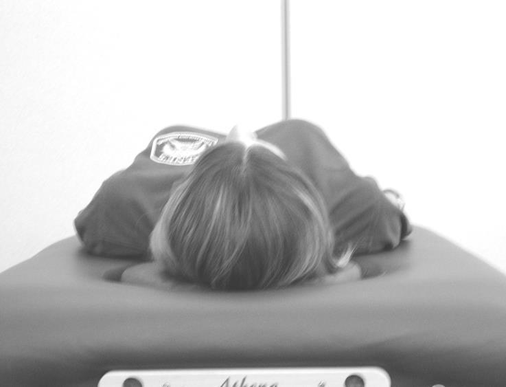 Pectoralis Minor: Client s position: supine Test protocol: Observe client s shoulders from head of table.