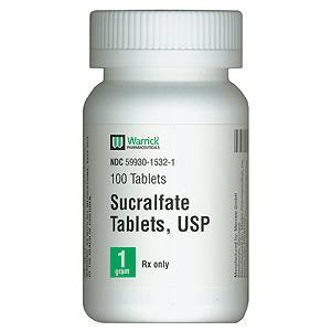 Although sucralfate is effective for the treatment of duodenal ulcers and prevention of stress