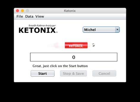 ! Ketonix Manual 2016 v1.2 EN 15 6.2. Taking a Measurement with the Software To take a measurement carry out the following: 1. Open the KETONIX software 2.