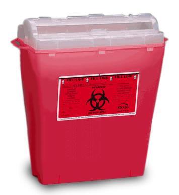 Sharps Safety Use sharps containers. Do not overfill containers. Do not recap needles.