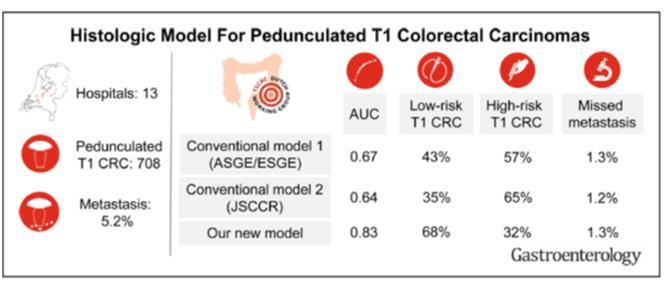 CLUSTER IN PROGNOSTICATION IN STAGE II COLON CANCER N=135 stage II colon cancer High-grade TB associated with pt4 (p=0.008), presence of lymphovascular invasion (p=0.