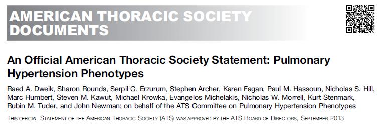 American Thoracic Society Statement 2013 RFA-HL-14-027 PVDOMICS 2014 (awarded 9/14) Improve vascular disease molecular and clinical phenotype coupling 9 Next generation of clinical studies
