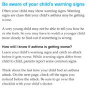 How can I help my child have fewer asthma attacks? You ve taken a great first step. You re reading this booklet. That s great!