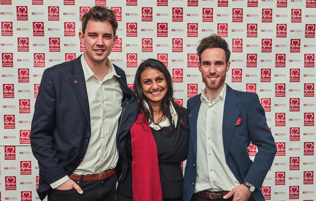 Photo: L-R: David Stretton-Downes, Dr Sonya Babu-Naryan, Jonathan Stretton-Downes THE CAUSE - LIFESAVING RESEARCH For over 50 years The British Heart Foundation (BHF) has pioneered research that has