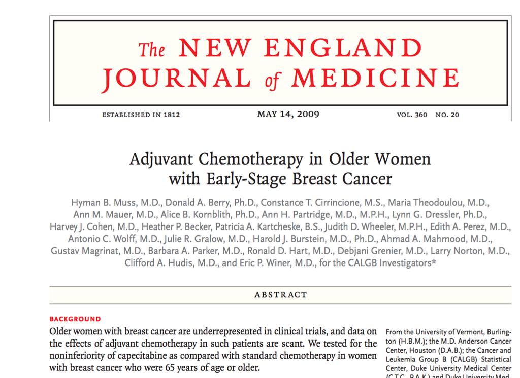 Randomized trial: older patients only