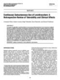 seizures or myoclonus whilst on subcutaneous Levetiracetam Tolerability: 3