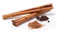 Cinnamon: Helps prevent blood sugar levels from getting out of control. Helps with blood clotting.