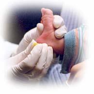 Long-term effects Infants of diabetic mothers who had repeated heel sticks