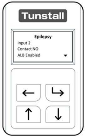 Setup Summary After unlocking the Epilepsy Sensor Transmitter, the Configuration Menu will be