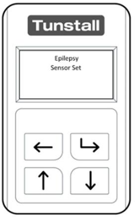 4. Selecting the Epilepsy Sensor Transmitter operating mode After unlocking the Epilepsy Sensor Transmitter and entering Select Mode navigate the menu using the Up Button and or Down Button.