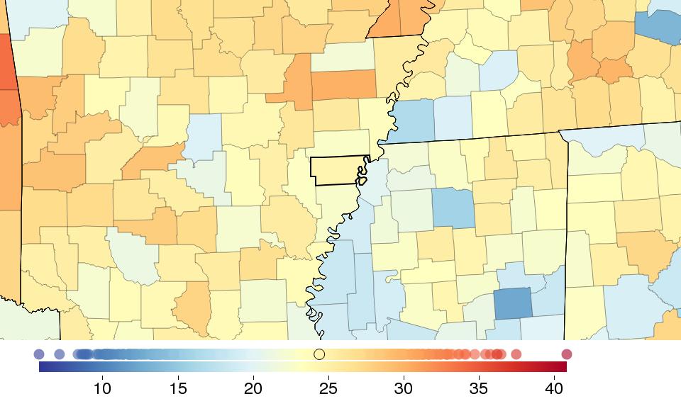 FINDINGS: SMOKING Sex Lee County Arkansas National National rank %
