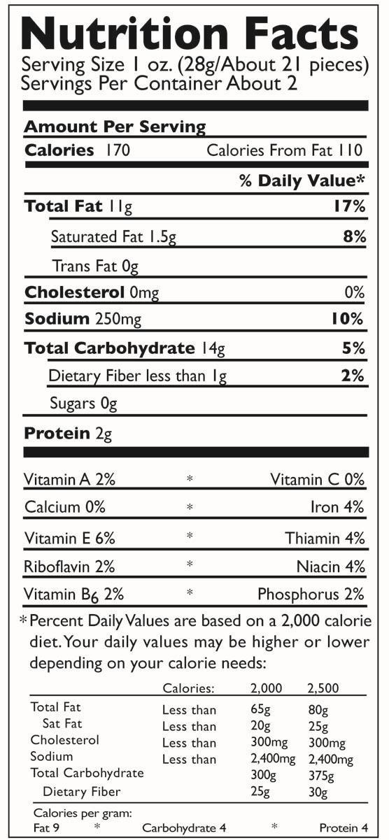 What Makes a Food Nutritious? Name Date 1. The label at the right shows the nutrition facts for a snacksized bag of crunchy cheese sticks. Assume you are eating a 2,500-calorie diet daily.