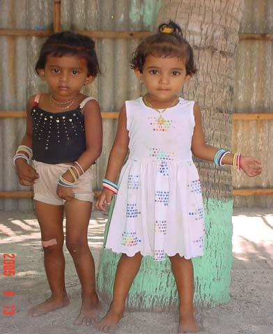 13 Measurements of two Maldivian children Age Height Weight BMI Girl X 2 yr 2 mo 86 cm 12 kg