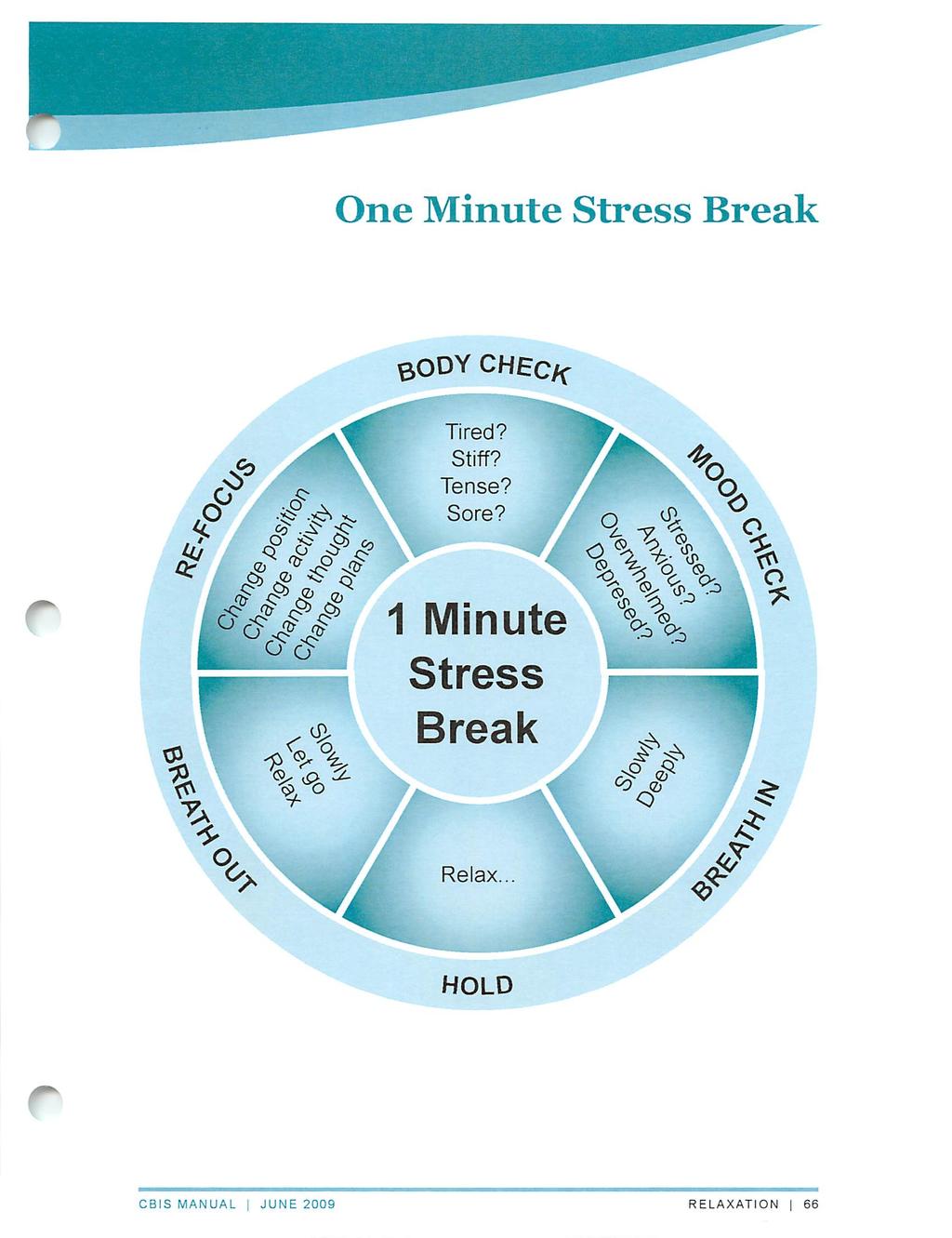 One Minute Stress Break BODY CHEcac /3r > > so) <y Q > ^ c* &> & ^ $ 1