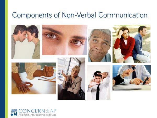 Components of Non-Verbal Communication All people use nonverbal behavior, but not all cultures use it to communicate the same thing.