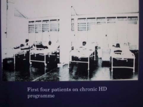 When Dr G Sreenevasan proposed the building of the Institute of Urology and Nephrology at hospital Kuala Lumpur, he also proposed the setting up of a haemodialysis unit that could dialyse six