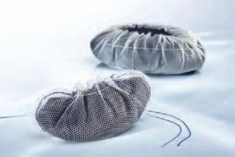 Safil Mesh Bag Absorbable mesh bag for organ stabilization and haemostasis Description Safil Mesh bag is a warp-knitted bag made of polyglycolic acid.