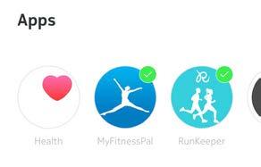 Apps The Health Mate app can be linked with partner apps so that you can share data between apps.