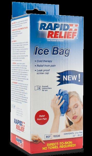 REUSABLE PRODUCTS ICE BAG CONTOUR GEL Designed to aid and comfort at home ailments such as headaches and fever.
