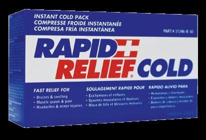 Having the instant cold pack as part of your first aid kit on the sidelines of life allows