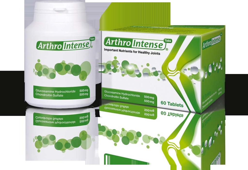 Important nutrients for healthy joints in a well balanced formulation of premium quality ingredients
